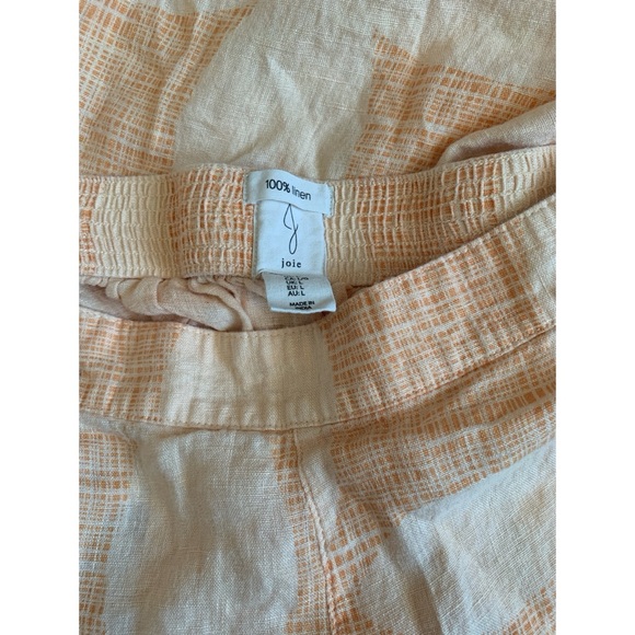 Joie 100% Linen Wide Leg Peachy Keen Pants Women’s Size Large - Picture 3 of 3